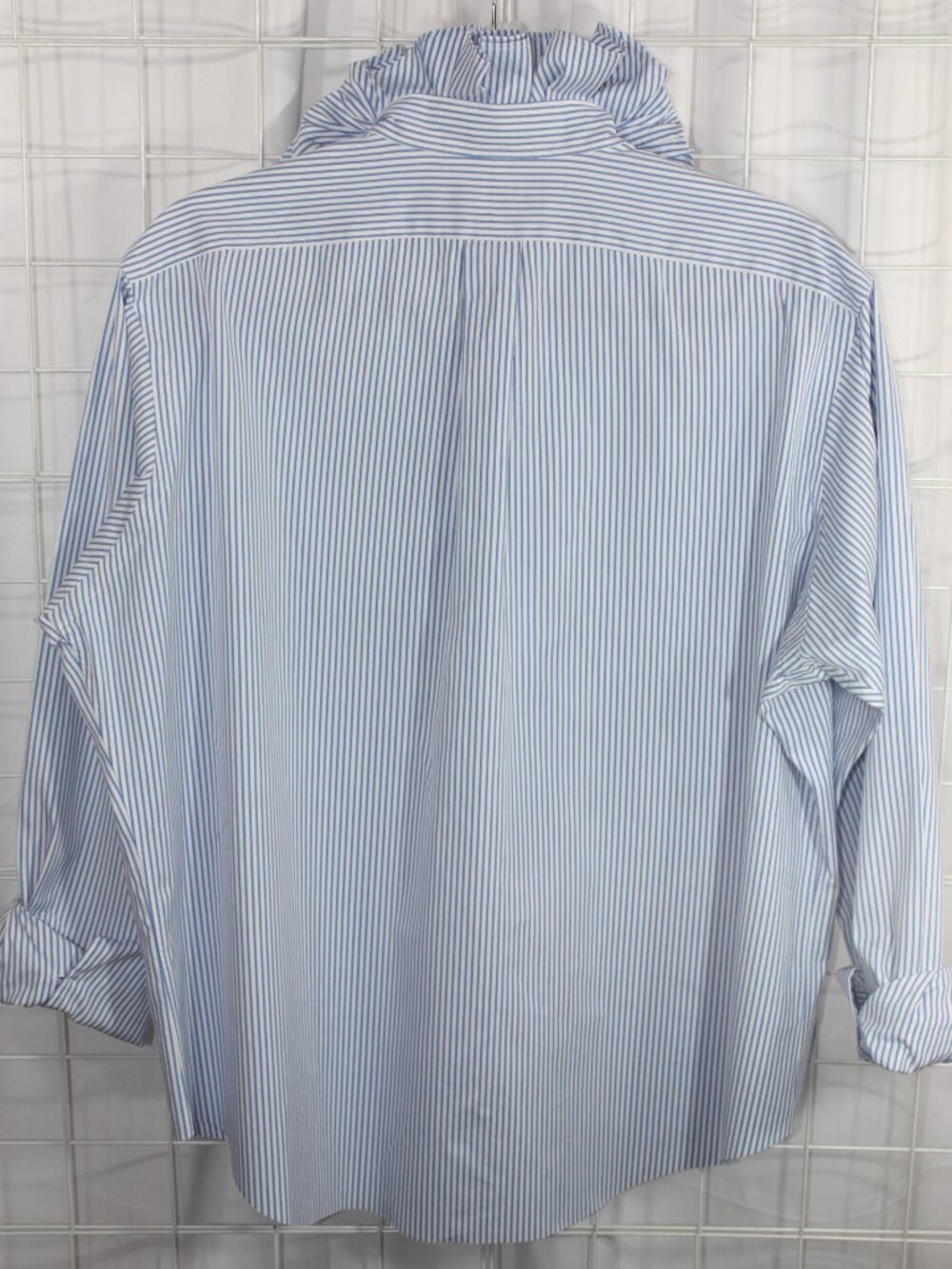 Custom Ralph Lauren Ruffle Collar Shirt – One-of-a-Kind - Picture 5 of 6